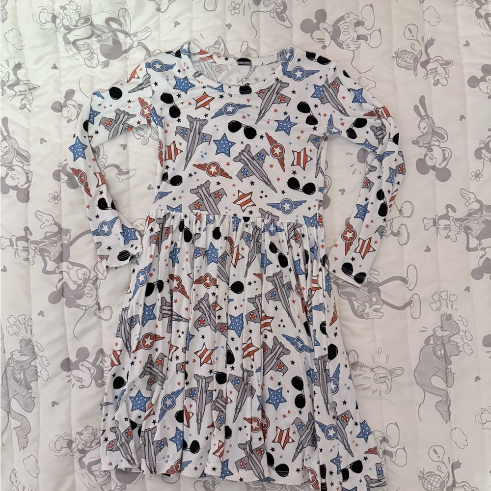 Monkeeroos twirl dress - Size 5T